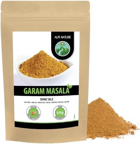 Alpi Nature Garam Masala en Polvo 500g, Condimento de Pollo Tikka...