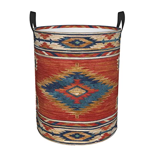 Western Arrow Southwest Native American Circular Hamper Storage Basket Water-Proof Circular Dirty Clothes Hamper Laundry Basket With Handles Medium #TOP20