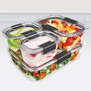 Sistema Brilliance Food Storage Container | 2 Litre | Leakproof Tritan Stackable Food Prep Container with Lid | BPA-Free | Grey/Clear