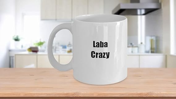 EzGift Funny Laba Crazy Mug Musician Gift Instrument Player Present Coffee Tea Cup 11 oz