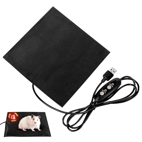 POPETPOP Almohadilla Térmica USB para Hámster De Manta Eléctrica para Mascotas Pequeñas Suministros De Calefacción para Hamsters Conejos y Roedores Invierno Cojín Calentador