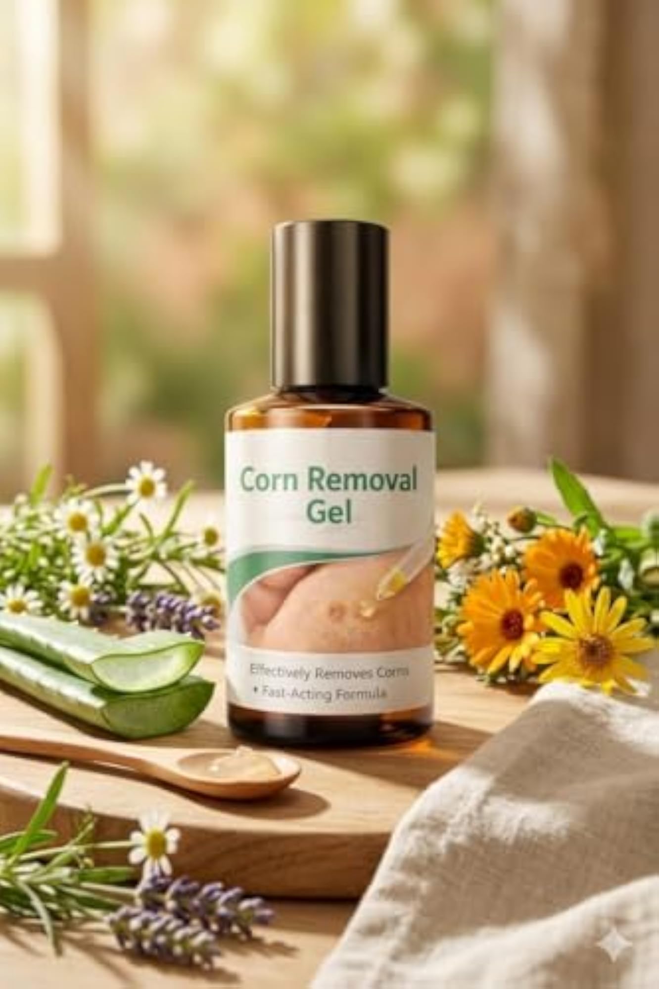 Corn Removal Gel for Feet, Lactic Acid Roll-On, Foot Care