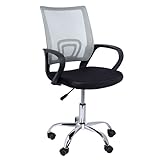 Regalos Miguel - Sillas de Escritorio - Silla Midi Pro - Gris y Negro - Envío Desde España