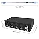 XMSJSIY USB MIDI Interface Box 4 In 4 Out 64 Kanal MIDI Thru Box 4 * 4 Converter mit Router Merge Splitter Thru Hub mit LED-Anzeigen für PC Mac und USB MIDI-Instrumente