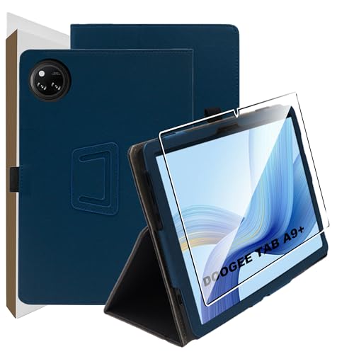 Housse DOOGEE Tab A9+ et A9 Pro+ 11 pouces avec film verre trempé noir