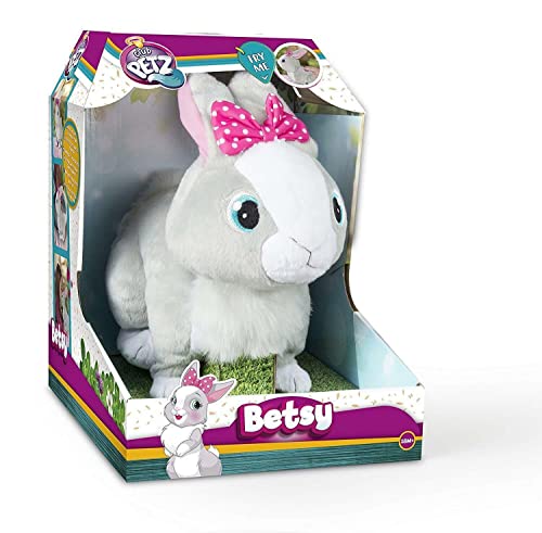 CLUB PETZ Betsy Hase | Interaktive Tierplüsch, die hoppelt und bewegt ihre Ohren, für Vielspass | Spielzeug, Plüsh für Mädchen und Jungen ab 18 Monaten