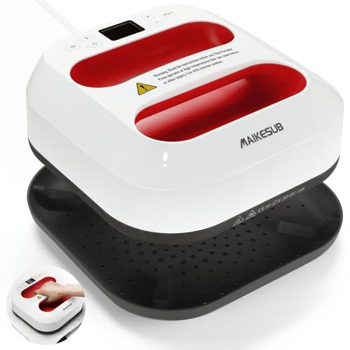 MAIKESUB T-Shirt Heat Press Machine, Portable Heat Press 9.6'X9.6',...