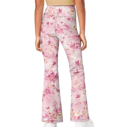 Trendy Girls Flare Leggings Lightweight Bell Bottoms Pants Yoga Sports Trousers4