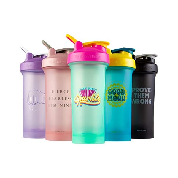 BlenderBottle Motivierendes Zitat Classic V2 Shaker-Flasche, perfekt für Protein-Shakes und Pre Workout, 794 ml, Fierce… – Bild 7