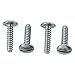 Custom Accessories License Plate Fasteners Ss 4 / Pk