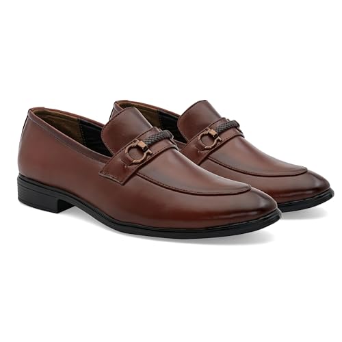 Image of STANPHORD Mens Apex Formal Shoes | Office Wear Lightweight Stylish Slip on Loafers | Basic Classic Shoes | Everyday Wear