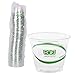 ECO PRODUCTS GreenStripe Clear Compostable 9oz PLA Plastic Cups, Pack of 50, Disposable Renewable Plant-Based Cold Cups, for Cold Drinks & Snacks, BPI Certified, ASTM Compliant. 1