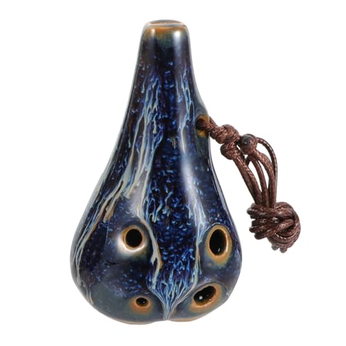 LIFKOME Ocarina for Beginners Portable Wind Instrument for Unique Ceramic Design for Music Practice and Learning