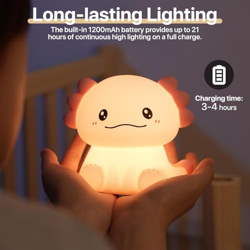 Veilleuse salamandre jolie lampe de chevet LED pour chambre d'enfant