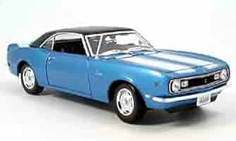 シボレーカマロSS 1/18 オートワールド 1971 シボレー カマロ SS 350 ブルー 1:18