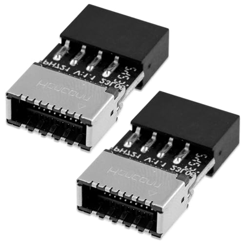 Adaptadores USB 3.2 Gen 1 Header 9Pin a Tipo-E/USB C, 2 pcs miniatura 1