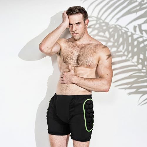 Shorts ciclismo downhill acolchados para hombre XXL verde miniatura 3