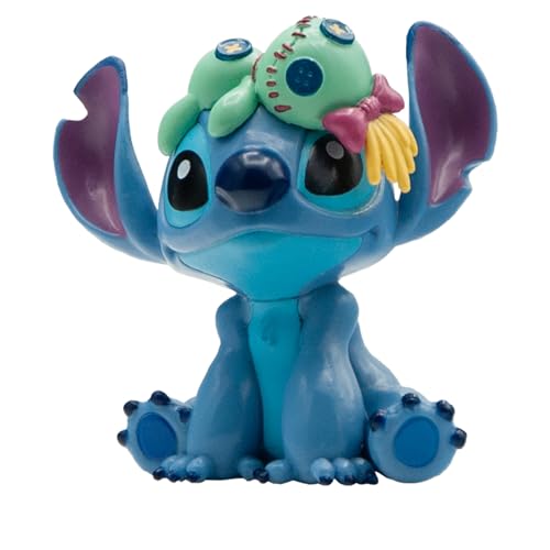 Bullyland – Stitch con estrías de Lilo y Stitch de Disney, Figura de Juguete, decoración y pequeño Regalo para niños a Partir de 3 años, Figura Coleccionable de Walt Disney de 5 cm 12589