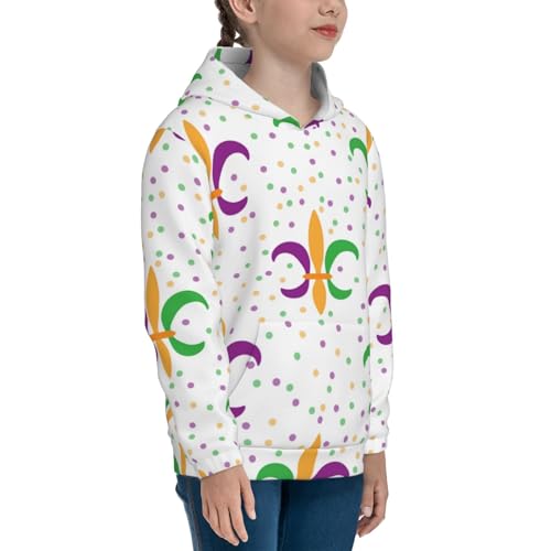 Mardi Gras Carnival1 Kids Pullover Hoodies Boys Sweatshirts Girls Athletic Clothes with Pocket3