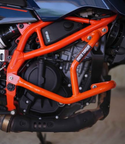 Image of Beetle Crash Guard for KTM Duke 250 /390 Gen-3 (Orange)