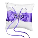 Cabilock 2stücke Ringkissen Für Satinbänder Und Funkelnde Strasssteine Für Trauungszeremonie Hochzeitsaccessoire