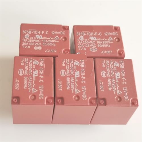 Relais 5 broches 875B-1CC-C-12VDC pour montages de domotique et projets d'automatisation