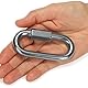 COM-FOUR® 2X Schraubverbinder - Kettennotglied 10 mm - Karabiner mit Schraubverschluss - Materialkarabiner - Verbinder - Edelstahl 304, rostfrei, langlebig (2 Stück - 10 x 90mm)