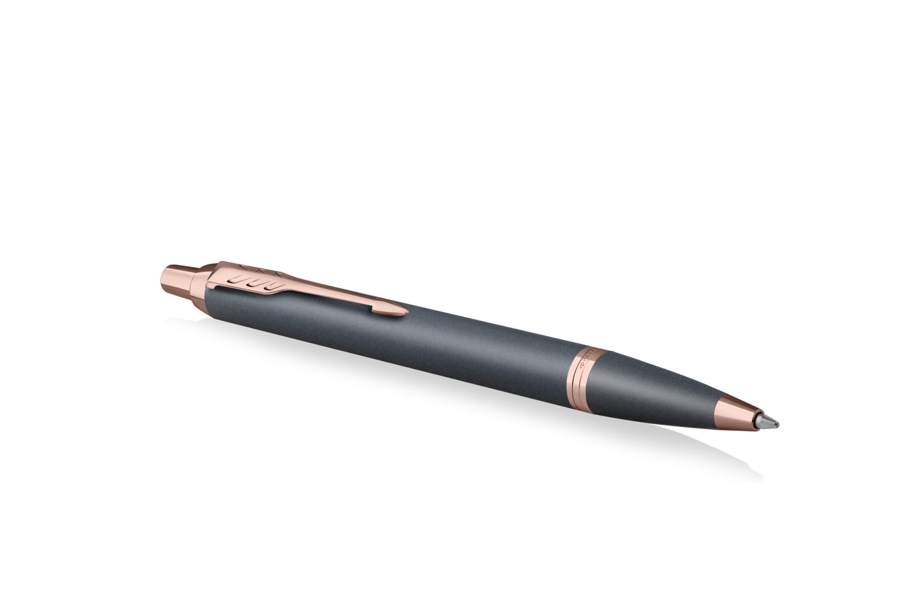 PARKER IM Set penna a sfera + penna stilografica con incisione personalizzata – Penna di lusso personalizzata – The Finishing Touch Collection regalo per matrimonio, compleanno, ufficio (Slate)