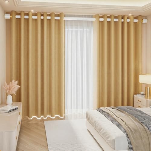 Tringle à rideau de douche extensible 410-500 cm noire sans perçage