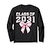 Class of 2031 Coquette Bow 7th Grade Girl Middle School Long Sleeve T-Shirt