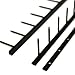 Black Velobind Compatible Hot Knife Binding Strips (Black, 1 x 11