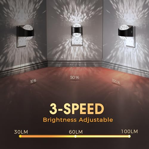 Image of Night Light, Night Lights Plug into Wall, Night Light for Bedroom, Dimmable Brightness, LED Dusk to Dawn Sensor Nightlight for Nursery, Bathroom, Home Decor, Gaming Room, Daylight White 5000k