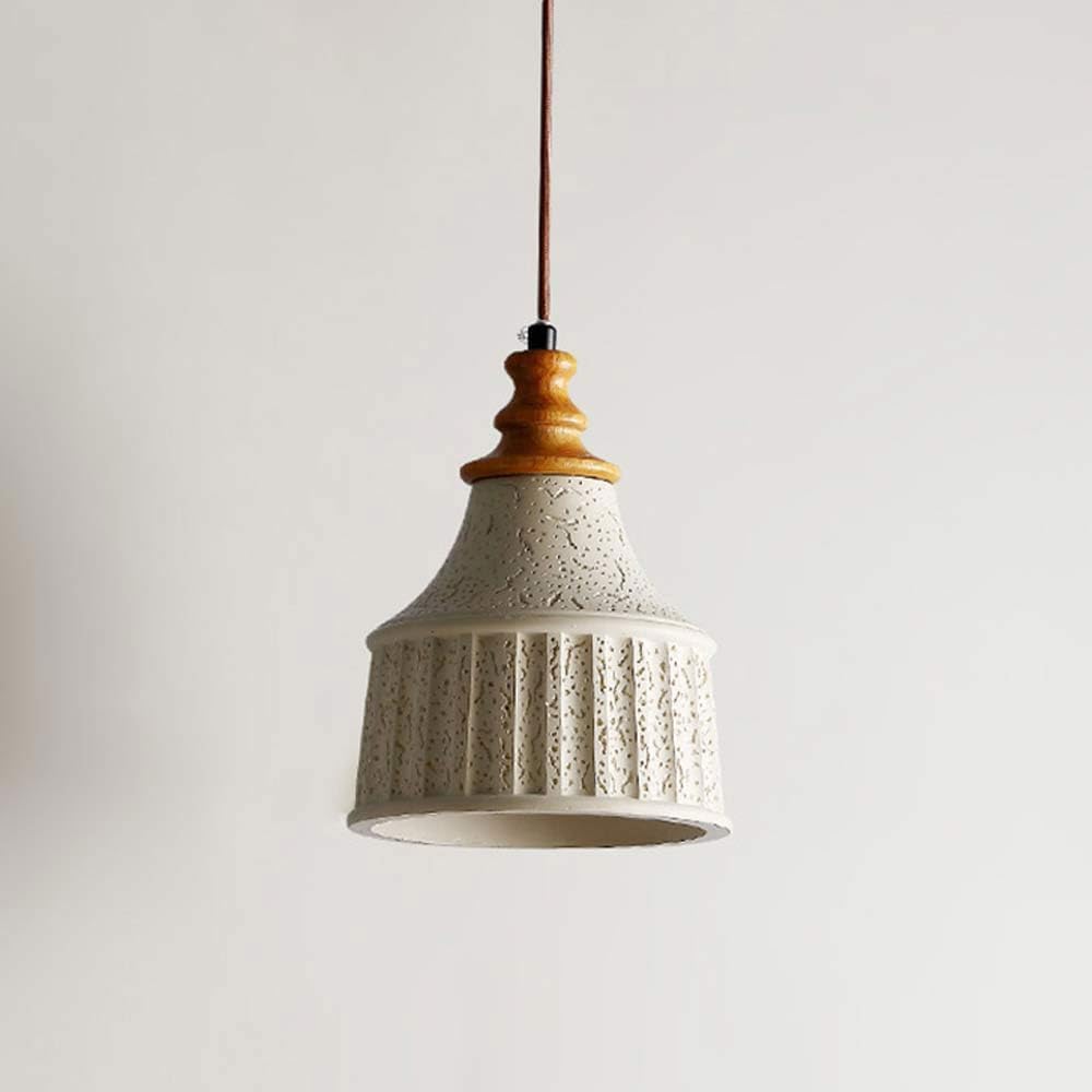 Plafonnier suspendu industriel en béton 16cm pour loft et chambre