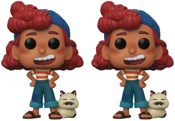 Funko Pop Disney: Luca – Giulia Marcovaldo With Machiavelli Vinyl Figure, Multicolor, 3.75 Inches (Pack Of 2)