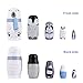 Yoption 5Pcs Russian Matryoshka Dolls Handmade Wooden Polar Bear Penguin Nesting Dolls Set for Kids Christmas Birthday Toy Gift (Polar Bear)