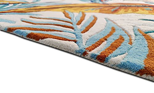 Image of Soft Pure Woolen Modern Collection Tufted Carpet for Living Room,Bedroom'Kitchen and Hall (10 X 13) Feet