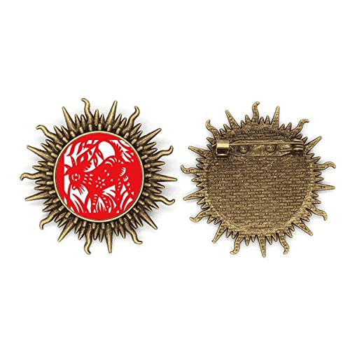 Broche en métal mouton zodiaque : fixez fermement vos écharpes avec style