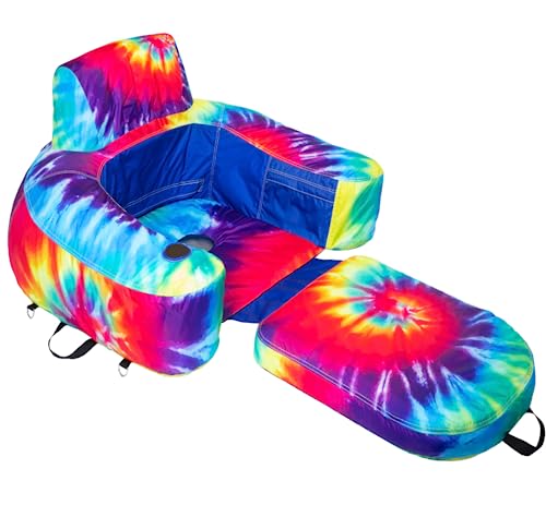 Freetime Fun Pool Lounger Inflatable Pool Floats For Adults Tanning Pool Float Lounge Chair 70Inx40In Heavy Duty Nylon Pool Raft 2In1 Convertible Chair And Lounger - Floats For Swimming Pool #TOP23
