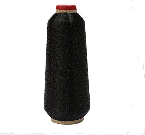 Image of Sparkle Metallic Threads Machine Embroidery - 5000 Yards per roll (Black Color)