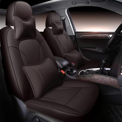 Housses de siège de voiture cuir de vache Acura anti-usure marron