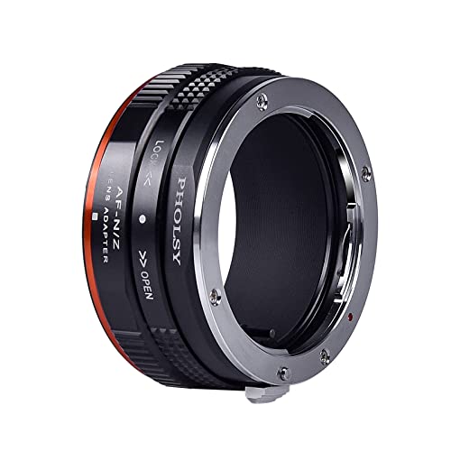 Image of PHOLSY Lens Mount Adapter with Aperture Control Ring Compatible with Sony A Minolta AF Lens to Nikon Z Mount Camera Compatible with Nikon Z fc, Z30, Z9, Z8, Z6, Z7, Z5, Z50