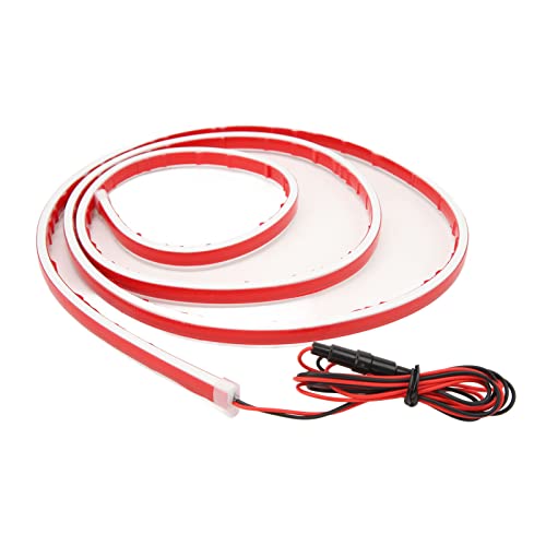 Engine Hood Decoration Light, Antideformation Uniform Lighting Car Hood LED Strip Light for Flexible Truck (White)