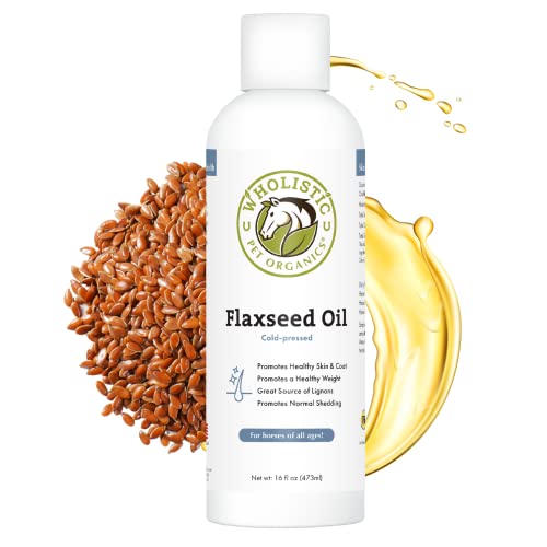 Wholistic Pet Organics Flaxseed Oil: Organic Flaxseed Oil for Horses ...