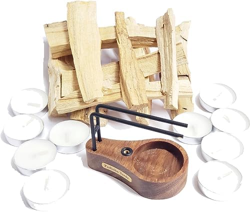 Incensário Suporte Palo Santo Power 10 Velas 50 Gramas de Pau San...