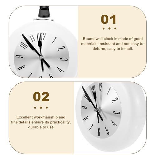 Horloge murale design en acier inoxydable pour cuisine moderne