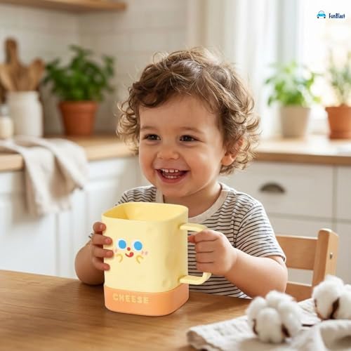 Image of FunBlast Milk Mug for Kids - 410 Ml; Unbreakable Mug for Kids, Milk Mugs for Kids Unbreakable - Milk Drinking Cup for Kids (Pack of 1)