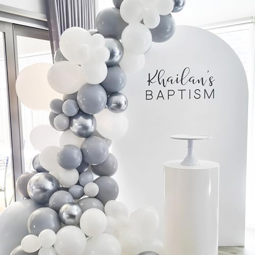 Image of Voircoloria Gray Balloons, 66pack 12inch Grey Latex Party Balloons for Graduation, Wedding, Birthday, Gender Reveal, Baby Shower, Bridal Shower, Anniversary Party Decorations