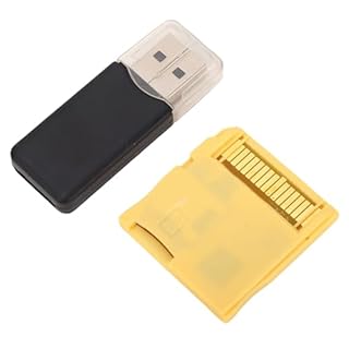 VBESTLIFE Carte Flash du Jeu Vidéo pour NDS, NDSL, NDSI, NDSI XL, 2DS, 3DS, 3DS XL, Nouveau 3DS, Nouveau 3DS XL, 2DS XL, pour 4G à 128G, avec Lecteur de Carte (Gold)