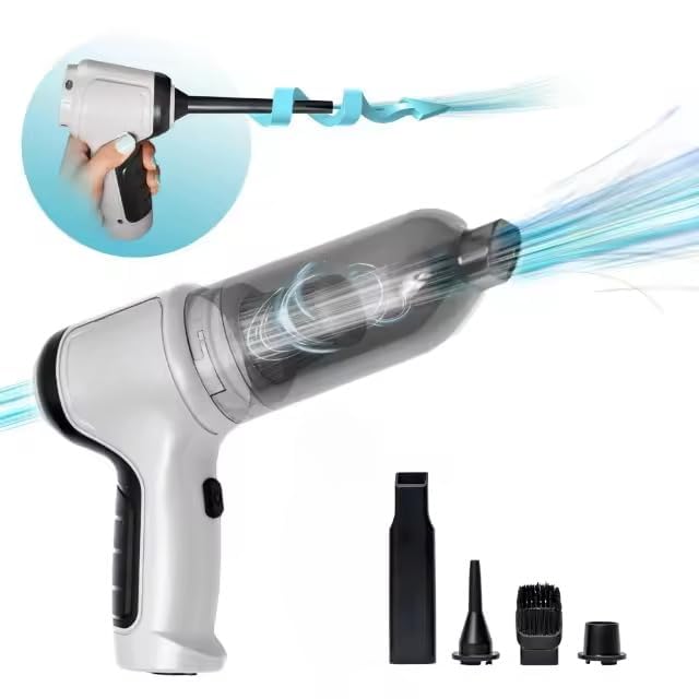 Gesto 3 in 1 Portable Cordless Car Vacuum Cleaner Wireless – High Power Best Suction USB Rechargeable Mini Vacuum Cleaner for Car Home Office Pets | 2000 mAh Handheld Air Blower for Cleaning Dust (B0DF5PQH5G) Amazon Price History, Amazon Price Tracker
