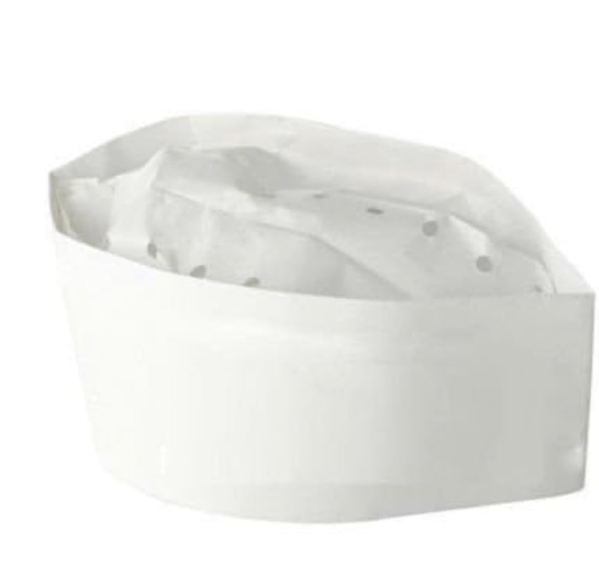 White 100 X Forage Hats Chef Headwear, Disposable Catering Plain Chef Hat